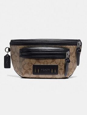 EXCELLENT COACH TERRAIN BELT BAG - SIGNATURE CANVAS